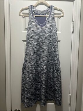 MPG Purple and White Heathered Athletic Dress Size Medium